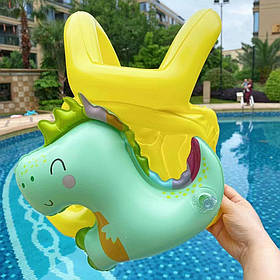 Дитячий жилет для плавання Динозавр, надувний, жовтий