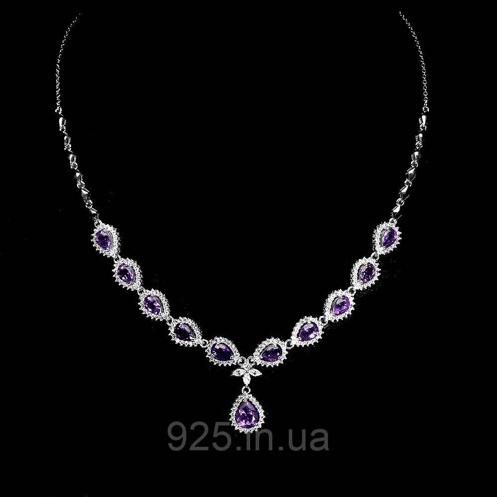 Кольє. Натуральний аметист. Срібло 925., фото 1