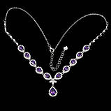 Кольє. Натуральний аметист. Срібло 925., фото 3