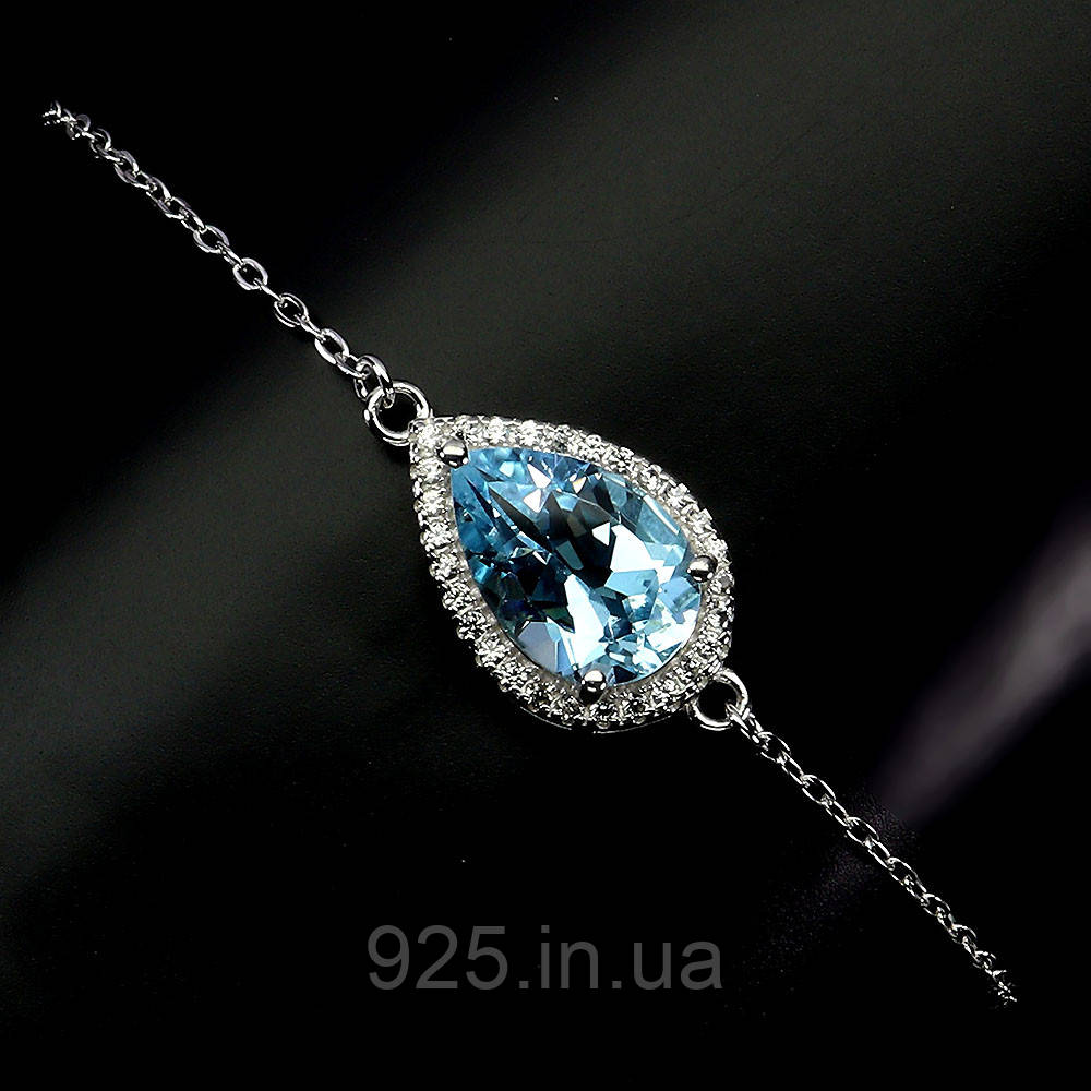 Браслет. Натуральний топаз. Срібло 925., фото 1