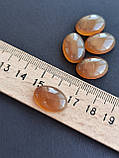 Кабошон овал з сердоліку. Камінь без оправи для ваших прикрас. Сердолік натуральний. Розмір 18*13*6.5 мм., фото 6