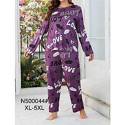 Жіноча піжама з бамбуковим волокном "Love" Розміри: 48,50,52,54,56 (49031)