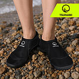 Взуття для пляжу (аквашузи) TSUNAMI Slip-On для плавання та водних видів спорту Size 28 Black, фото 3
