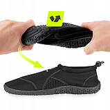 Взуття для пляжу (аквашузи) TSUNAMI Slip-On для плавання та водних видів спорту Size 28 Black, фото 10