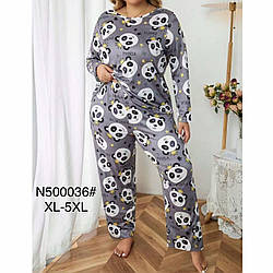 Жіноча піжама з бамбуковим волокном "Панда" Розміри: 48,50,52,54,56 (49033)