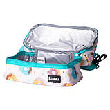 Ланч біг 25×15×15 (см) сумка для їжі до школи термосумка 7(л) дитяча для ланчу, пікніка Розовий HP-14-11, фото 3