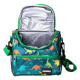 Ланч біг термосумка дитяча 5(л) для ланчу, пікніка сумка для їжі до школи сумка холодильник Зелений HP-14-12, фото 2