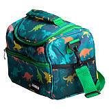 Ланч біг термосумка дитяча 5(л) для ланчу, пікніка сумка для їжі до школи сумка холодильник Зелений HP-14-12, фото 4