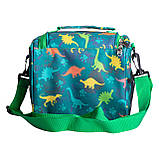Ланч біг термосумка дитяча 5(л) для ланчу, пікніка сумка для їжі до школи сумка холодильник Зелений HP-14-12, фото 6