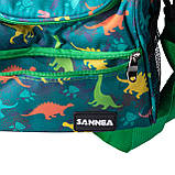 Ланч біг термосумка дитяча 5(л) для ланчу, пікніка сумка для їжі до школи сумка холодильник Зелений HP-14-12, фото 7