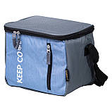 Термосумка холодильник 8 (л) для їжі, напоїв, пива холодильна сумка для риболовлі та пікніка Синій HP-14-16, фото 5