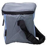 Термосумка холодильник 8 (л) для їжі, напоїв, пива холодильна сумка для риболовлі та пікніка Синій HP-14-16, фото 6