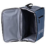 Термосумка холодильник 16 (л) для їжі, напоїв, пива холодильна сумка для риболовлі та пікніка Синій HP-14-17, фото 3