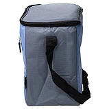 Термосумка холодильник 16 (л) для їжі, напоїв, пива холодильна сумка для риболовлі та пікніка Синій HP-14-17, фото 7