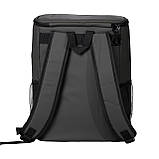 Терморюкзак 22 (л) рюкзак холодильник, терморюкзак для їжі термосумка рюкзак Сірий HP-14-22, фото 4