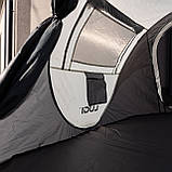 Намет туристичний 245×145×100 (см) кемпінговий для риболовлі 2 х місний Сірий LU-030BE, фото 6