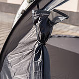 Намет туристичний 245×145×100 (см) кемпінговий для риболовлі 2 х місний Сірий LU-030BE, фото 8