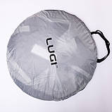 Намет туристичний 245×145×100 (см) кемпінговий для риболовлі 2 х місний Сірий LU-030BE, фото 10