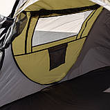 Намет туристичний 245×145×100 (см) кемпінговий для риболовлі 2 х місний Зелений LU-030GR, фото 6