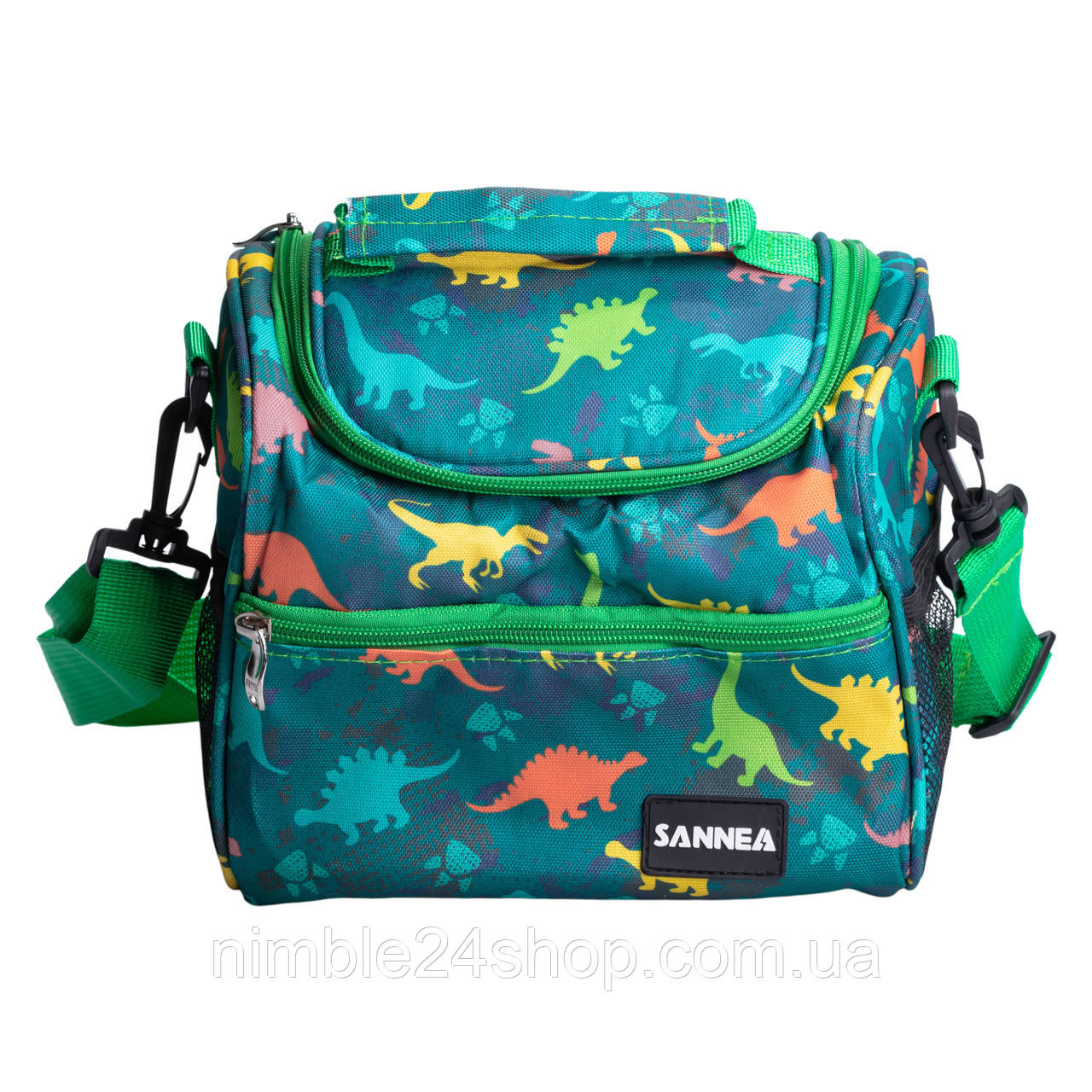 Ланч біг термосумка дитяча 5(л) для ланчу, пікніка сумка для їжі до школи сумка холодильник Зелений HP-14-12