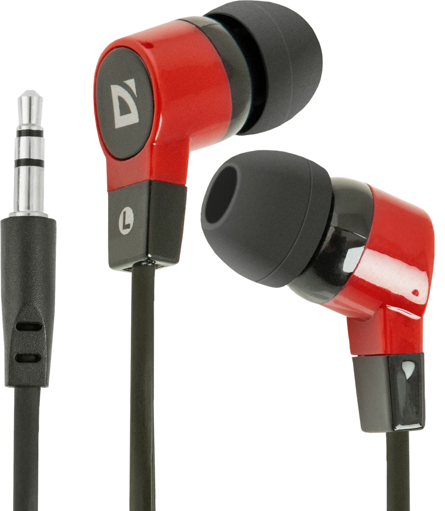 Наушники Defender Basic 619 Black-Red