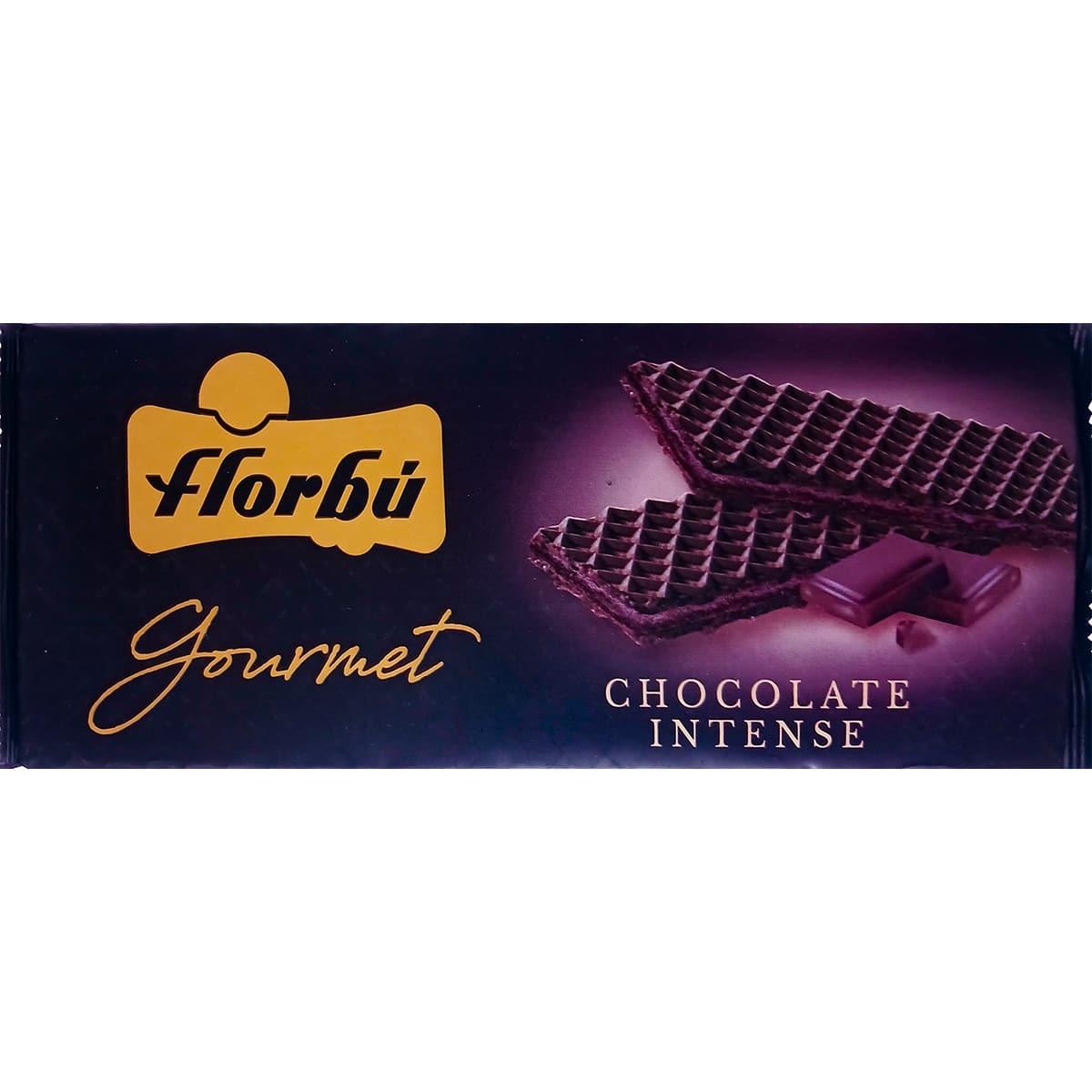 Вафлі темні Florbu Gourmet Chocolate Intense 175г