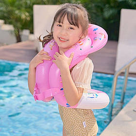 Дитячий жилет для плавання "Вісімка", надувний, Рожевий