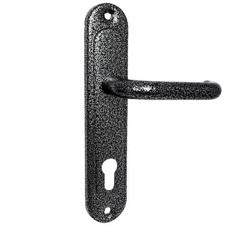 Ручки дверні на планці ASPECT РП-85.203 сіра, фото 1