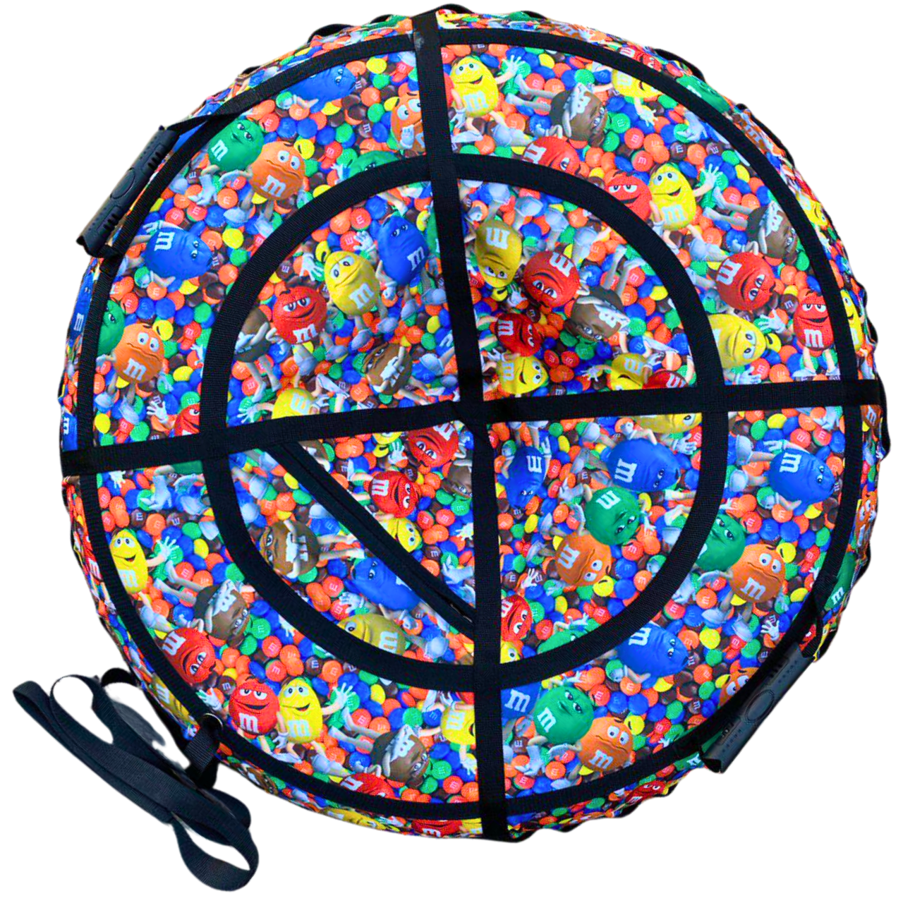 Тюбинг Надувные санки M&M-2.0 120 см Люкс для катания с горки, камера 15", +Сумка-бананка