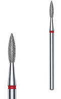 Фреза алмазна Staleks Expert полум'я гостре червона 2,1 мм /8 мм