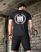 Літній комплект OBLIVION SPQR чорний, літній комплект полегшений шорти футболка чорні, літній комплект полегшений