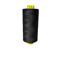 Нитка Gutermann Mara 120/755 /1000м чорний з сірим відтінком
