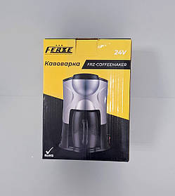 Кавоварка автомобільна від прикурювача для далекобійників у вантажівку 24V 250Вт FERZE