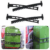 Кріплення Super Fix NSR1528 381 мм 2 пари. Гумовий хомут для каністр балонів ящиків, фото 9