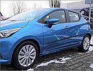 Молдинги на двері Nissan Micra K14 5 Dr 2017+
