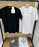 Жіноча футболка KENZO Кензо біла з бавовни прямого крою