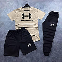 Чоловічий комплект футболки шорти штани Nike Найк бавовна та поліестер вільний крій