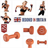 Гантель неопренова Body Sculpture BW-131, 3 кг — для фітнесу, кардіо та домашніх тренувань, фото 5