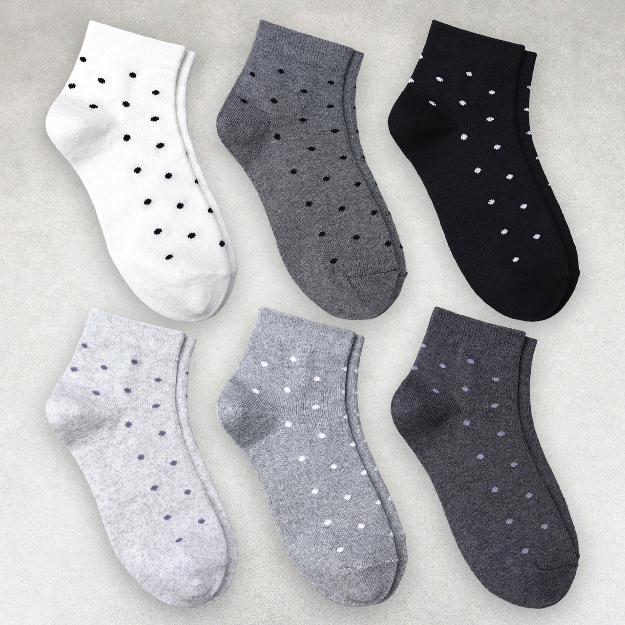 Шкарпетки жіночі 6 пар середньої висоти «Крапки» розмір 36-40 арт. 284.6, фото 1