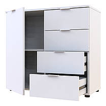 Комод Doros Рон 1 1 фасад 4 шухляди Білий 80х38х81 (41516005), фото 3