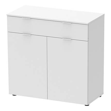 Комод Doros Рон 2 2 фасади 1 шухляда Білий 80х38х100 (41516003), фото 1
