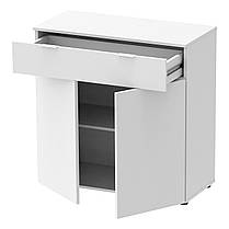 Комод Doros Рон 2 2 фасади 1 шухляда Білий 80х38х100 (41516003), фото 3