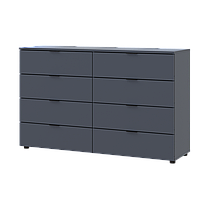Комод Doros Рон 8 Графіт 8 Шухлядок 130х38х81 (41516173), фото 3