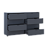 Комод Doros Рон 8 Графіт 8 Шухлядок 130х38х81 (41516173), фото 6
