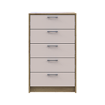 Комод Doros Ронді Дуб Артізан/Кашемір 5 шухляд 60х40х100 (41516189), фото 3