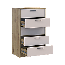 Комод Doros Ронді Дуб Артізан/Кашемір 5 шухляд 60х40х100 (41516189), фото 5