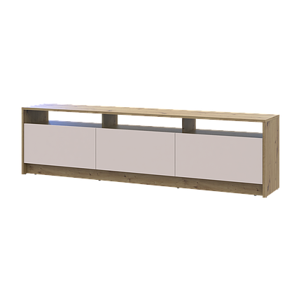 Тумба ТВ Doros U3 Дуб Артізан/Кашемір ДСП 180х33х43 (41516203), фото 1
