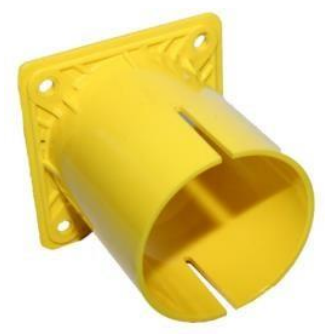 Фланець для блоку керування, пластик, FA 90, обладнання для птахоферми, фото 1