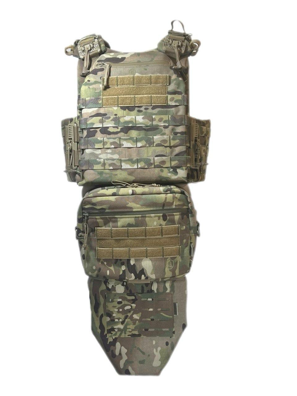 Бронежилкет 6-го класу «KAYDASH» з керамічними бронеплитами | Мультикам | Ukr shield, фото 1