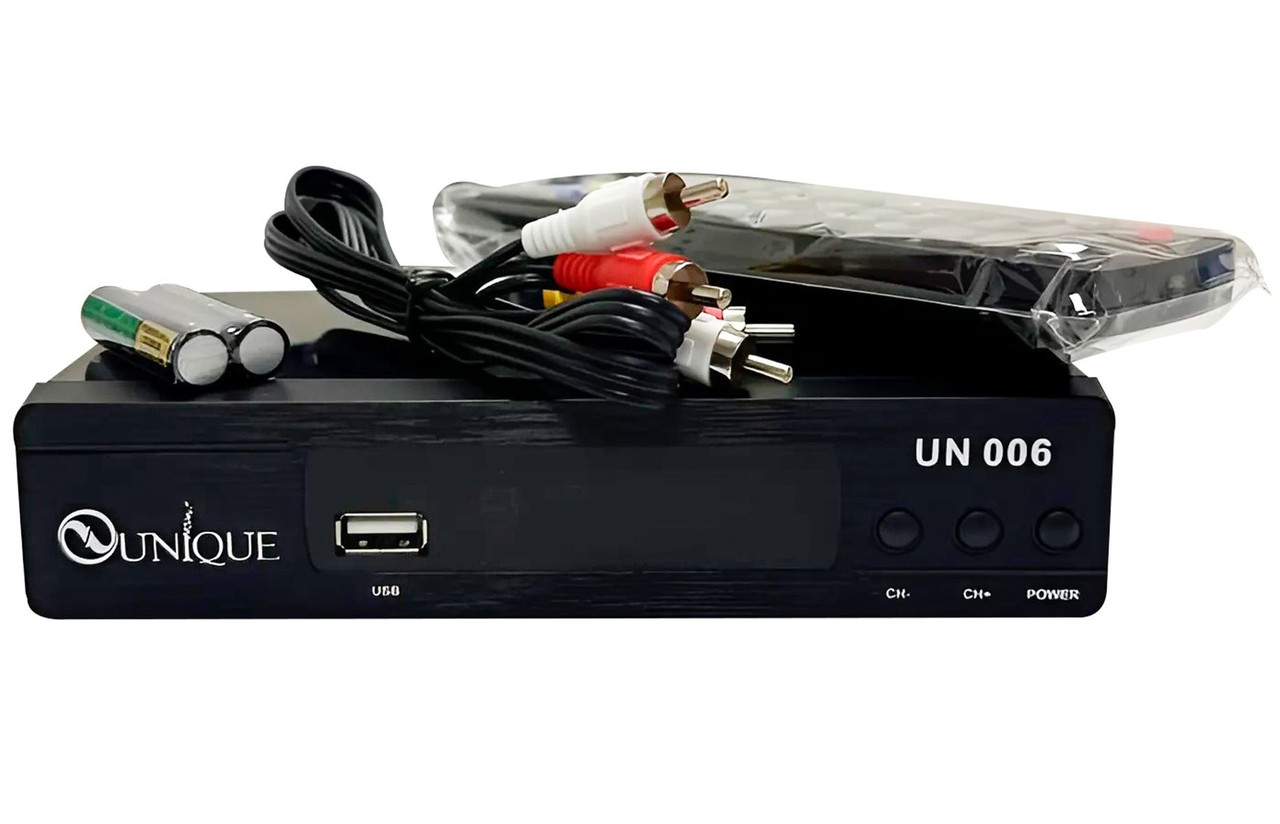Цифровий ресивер DVB-T2 UNIQUE UN 006 з підтримкою Wi-Fi адаптера, фото 1